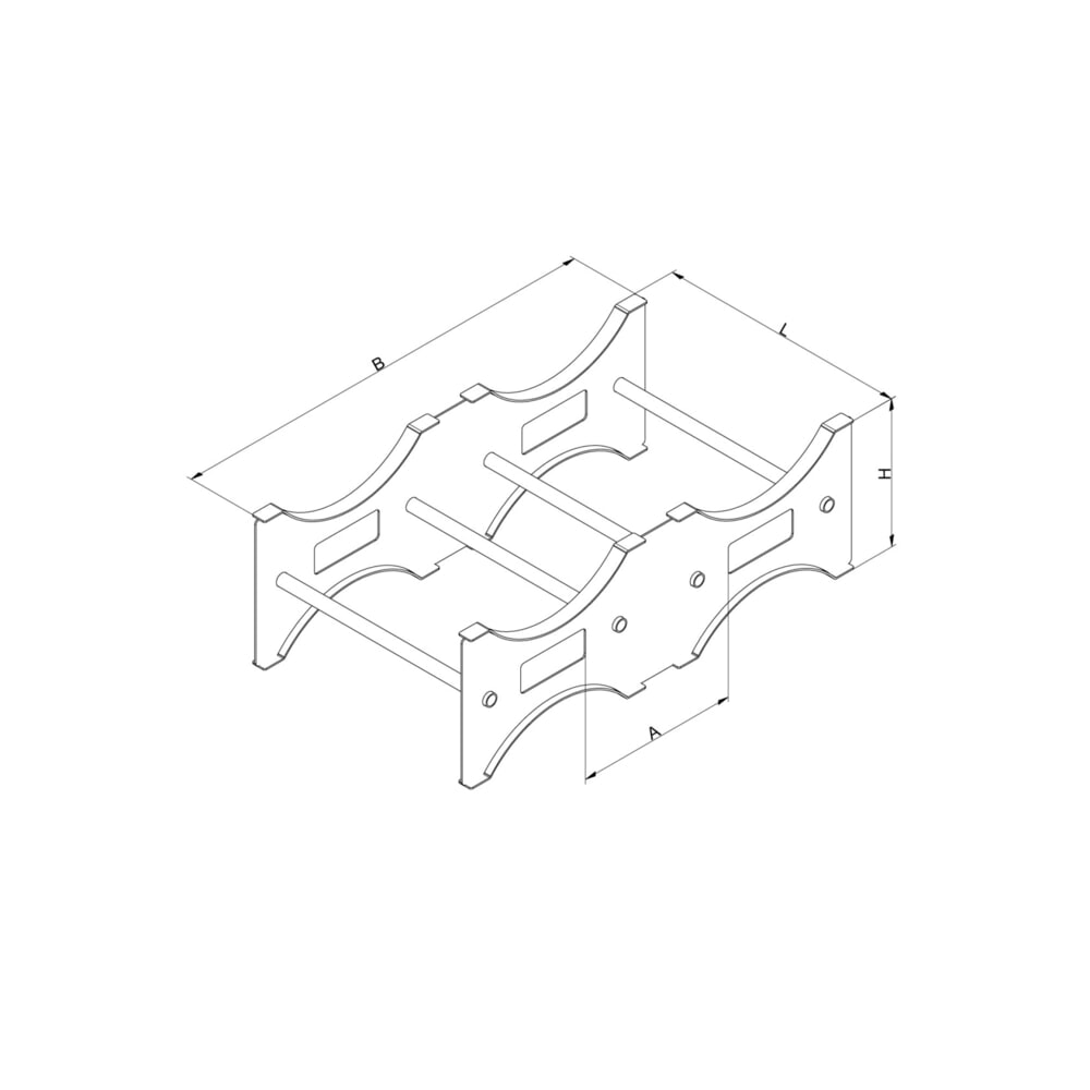 Produktabbildung Nr. 2: Eichinger® Fasspalette modular zu ergänzen und zu stapeln, 2 x Fässer reinorange