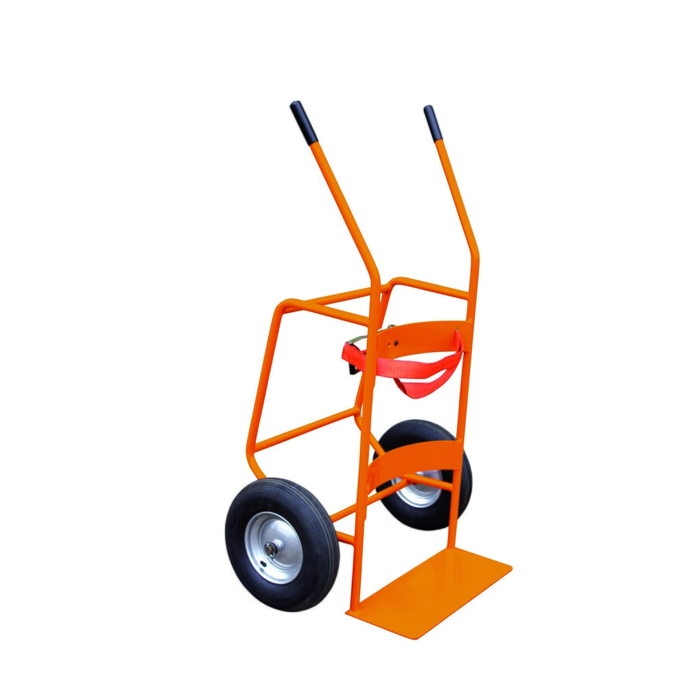 Produktabbildung: Eichinger® Fasswagen mit luftgefüllten Reifen, reinorange