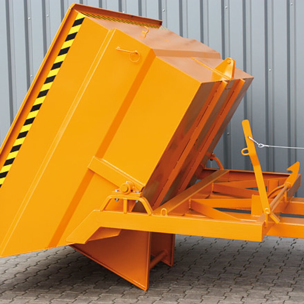 Produktabbildung Nr. 2: Eichinger® Kippbehälter extragross und massiv, 2500 kg, 3000 Liter, reinorange