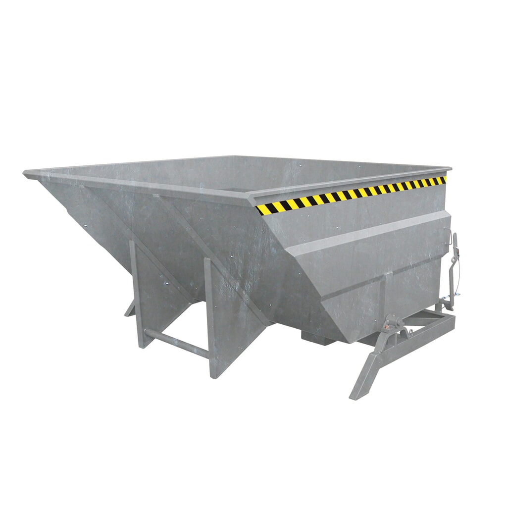 Produktabbildung: Eichinger® Kippbehälter extragross und massiv, 2500 kg, 3000 Liter, feuerverzinkt