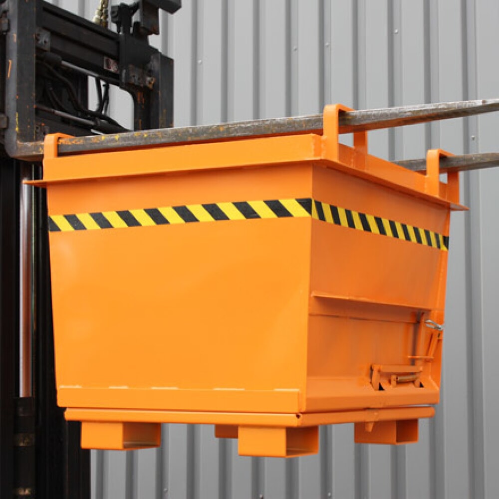 Produktabbildung Nr. 2: Eichinger® Klappbodenbehälter in konischer Ausführung, 1000 kg, 500 Liter reinorange