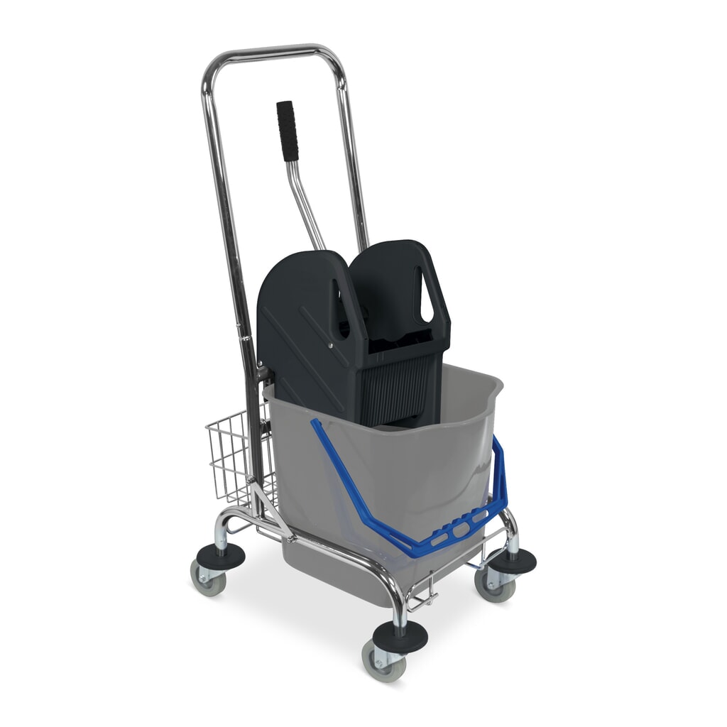 Einfachfahreimer Sprintus, Chrom, Eimer à 27 Liter Produktabbildung: Einfachfahreimer Sprintus, Chrom, Eimer à 27 Liter