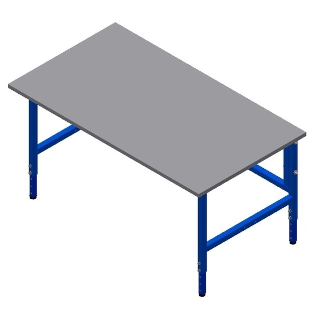 DAHMEN Manuell höhenverstellbarer Packtisch Classic, einseitig, HxBxT 700-950 x 1.600 x 900 mm Produktabbildung: DAHMEN Manuell höhenverstellbarer Packtisch Classic, einseitig, HxBxT 700-950 x 1.600 x 900 mm