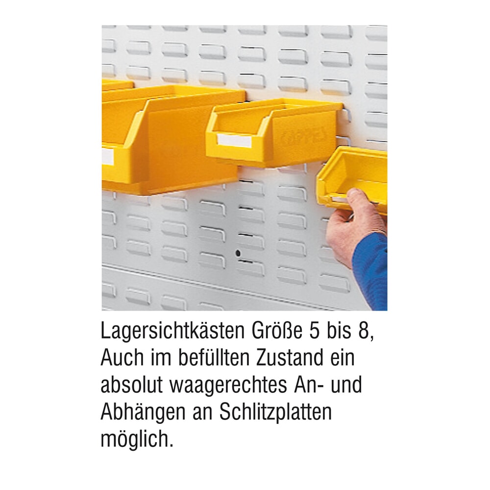 Produktabbildung Nr. 9: Kappes RasterPlan Schlitzplatte, Querformat, HxB 450 x 500 mm, lichtgrau