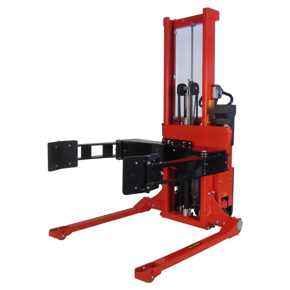 Produktabbildung Nr. 1: Logitrans Elektro-Rollenheber mit Breitspur, vollelektrisch, schwenkbar, einstellbarer Rollenhalter