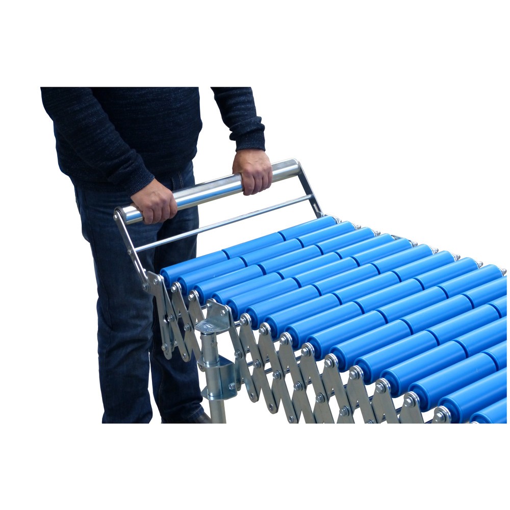 Produktabbildung Nr. 2: Endanschlag für BLUME Scheren-Rollen- und Röllchenbahn, abklappbar, Bahnbreite 400 mm