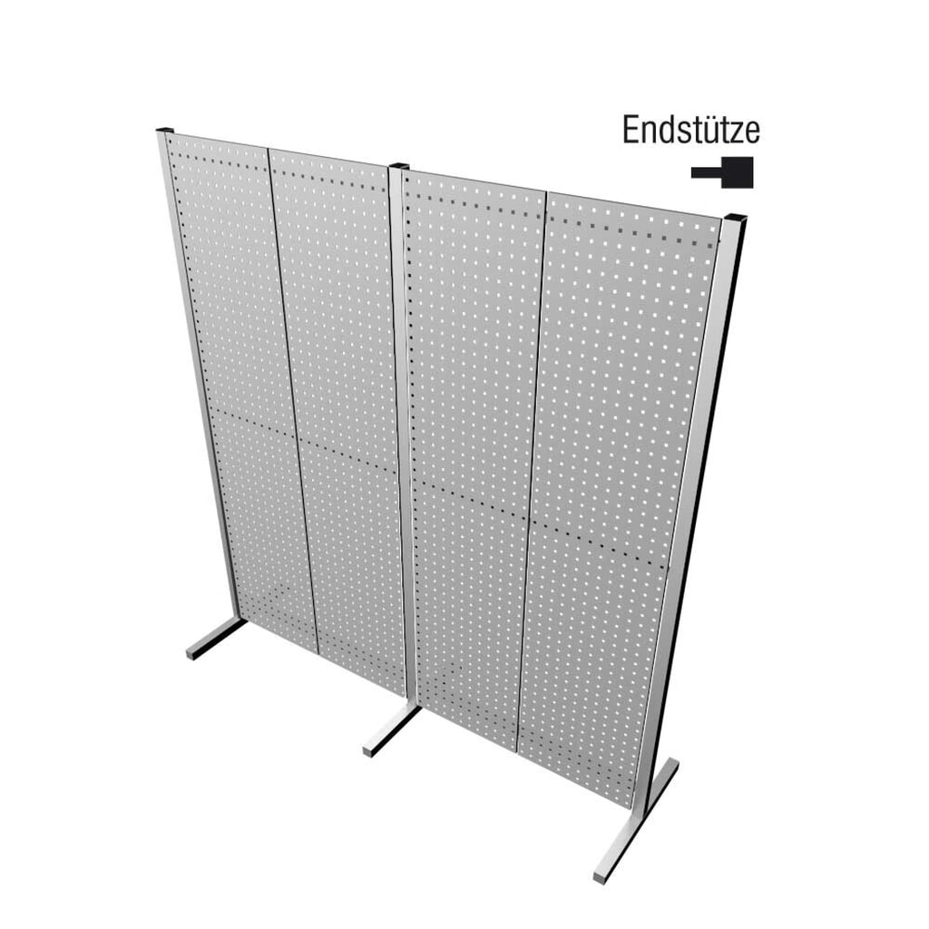 Kappes RasterPlan Endstütze für Loch-/Schlitzplatten, BxT 50 x 600 mm Produktabbildung: Kappes RasterPlan Endstütze für Loch-/Schlitzplatten, BxT 50 x 600 mm