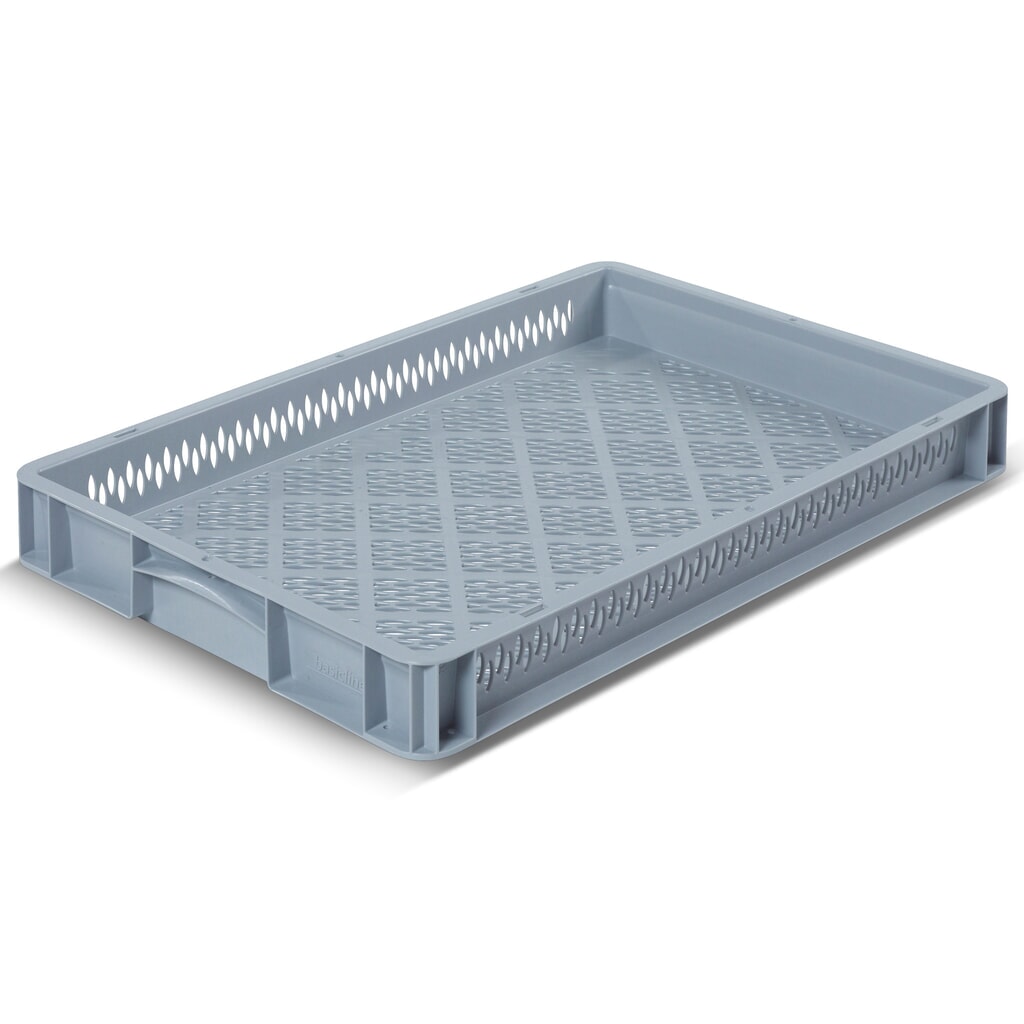 Produktabbildung: Alpha Eurobox aus PP mit durchbrochenen Wänden, 13,7 Liter, HxBxT 70 x 600 x 400 mm