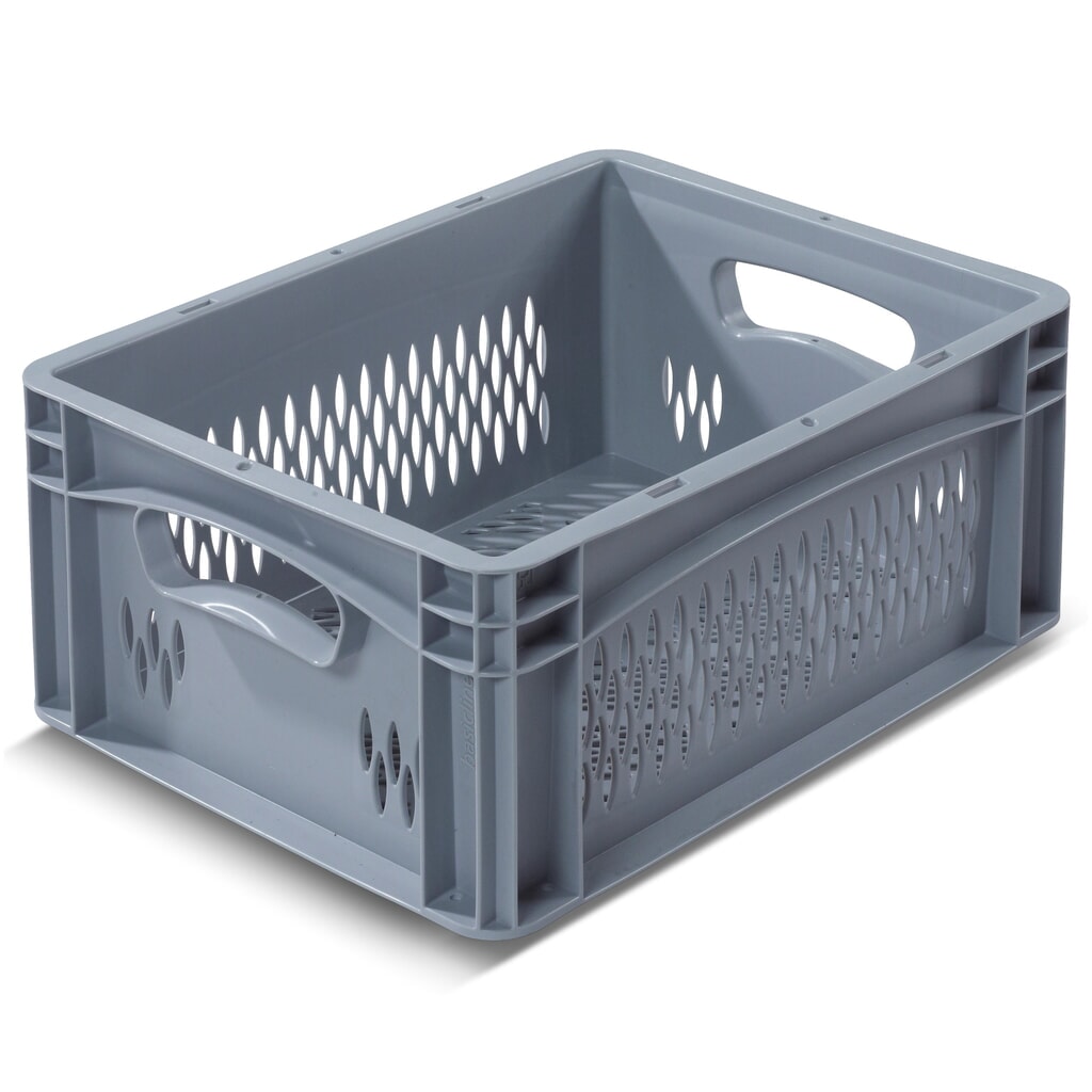 Produktabbildung: Alpha Eurobox aus PP mit durchbrochenen Wänden, 15,9 Liter, HxBxT 170 x 400 x 300 mm