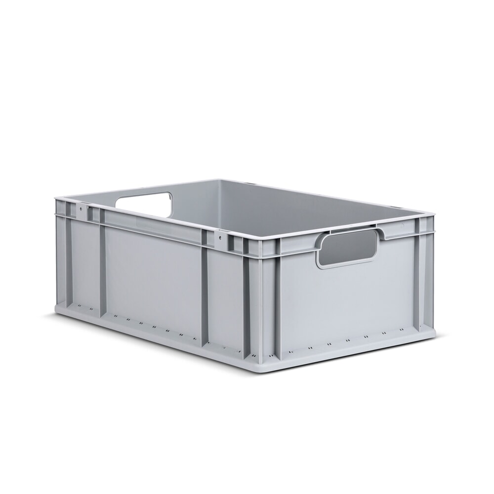 Produktabbildung: Allit Eurobox, mit grauen GrifföffnungenHxBxT 220 x 600 x 400 mm, 44 Liter, 4 Stk/VE