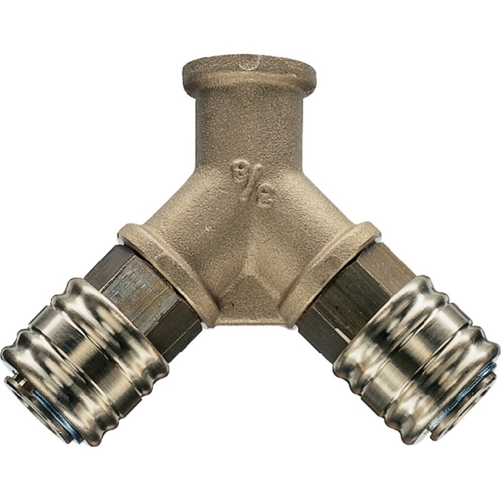 Produktabbildung: EWO Verteiler, DN 7,2, Innengewinde, 2 Kupplungen, Gewinde G 3/8 ″/15,39 mm