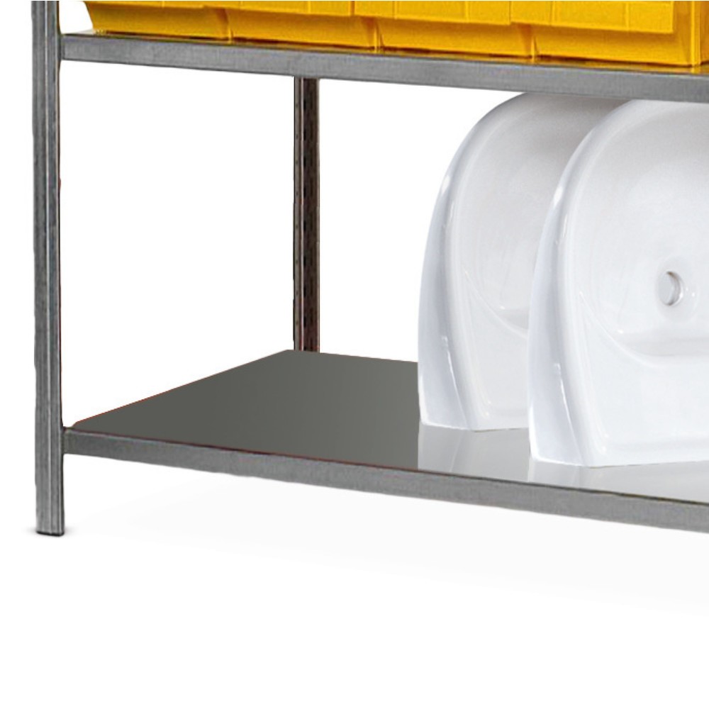 Produktabbildung: Fachboden für ManOrga Fachbodenregal, mit Stahlblechauflagen, verzinkt, BxT 1.250 x 388 mm