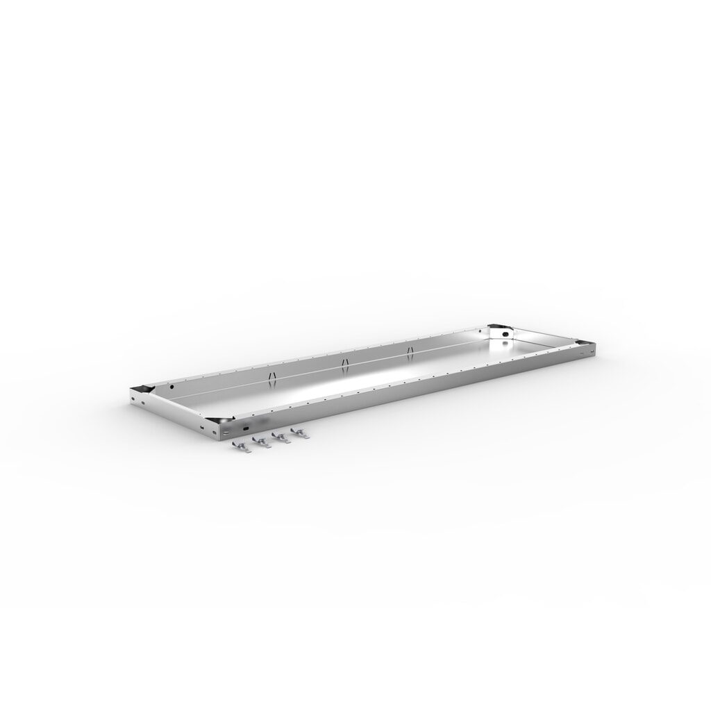 Fachboden für META Fachbodenregal Stecksystem, FL 230 kg, verzinkt, BxT 1.300 x 400 mm Produktabbildung Nr. 2: Fachboden für META Fachbodenregal Stecksystem, FL 230 kg, verzinkt, BxT 1.300 x 400 mm