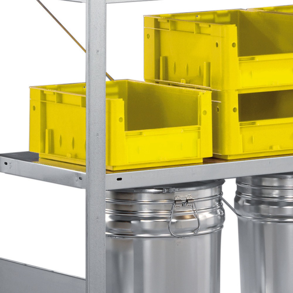 Produktabbildung: Fachboden für META Fachbodenregal Stecksystem, FL 230 kg, lichtgrau, BxT 1.000 x 500 mm