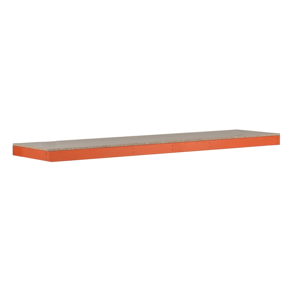 Produktabbildung: Fachboden für SCHULTE Weitspannregal, mit Spanplatten, BxT 1.536 x 469 mm, orange
