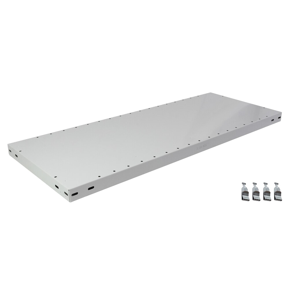 Produktabbildung: Fachboden MULTIplus330 für SCHULTE Fachbodenregal, Fachlast 330 kg, lichtgrau, BxT 1.000 x 300 mm