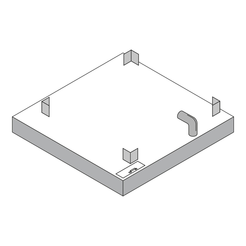 Fäkalien- und Abwassertank, 433 l Fassungsvermögen, 1.500 x 1.500 x 280 für FLADAFI® Toilettenbox Produktabbildung: Fäkalien- und Abwassertank, 433 l Fassungsvermögen, 1.500 x 1.500 x 280 für FLADAFI® Toilettenbox