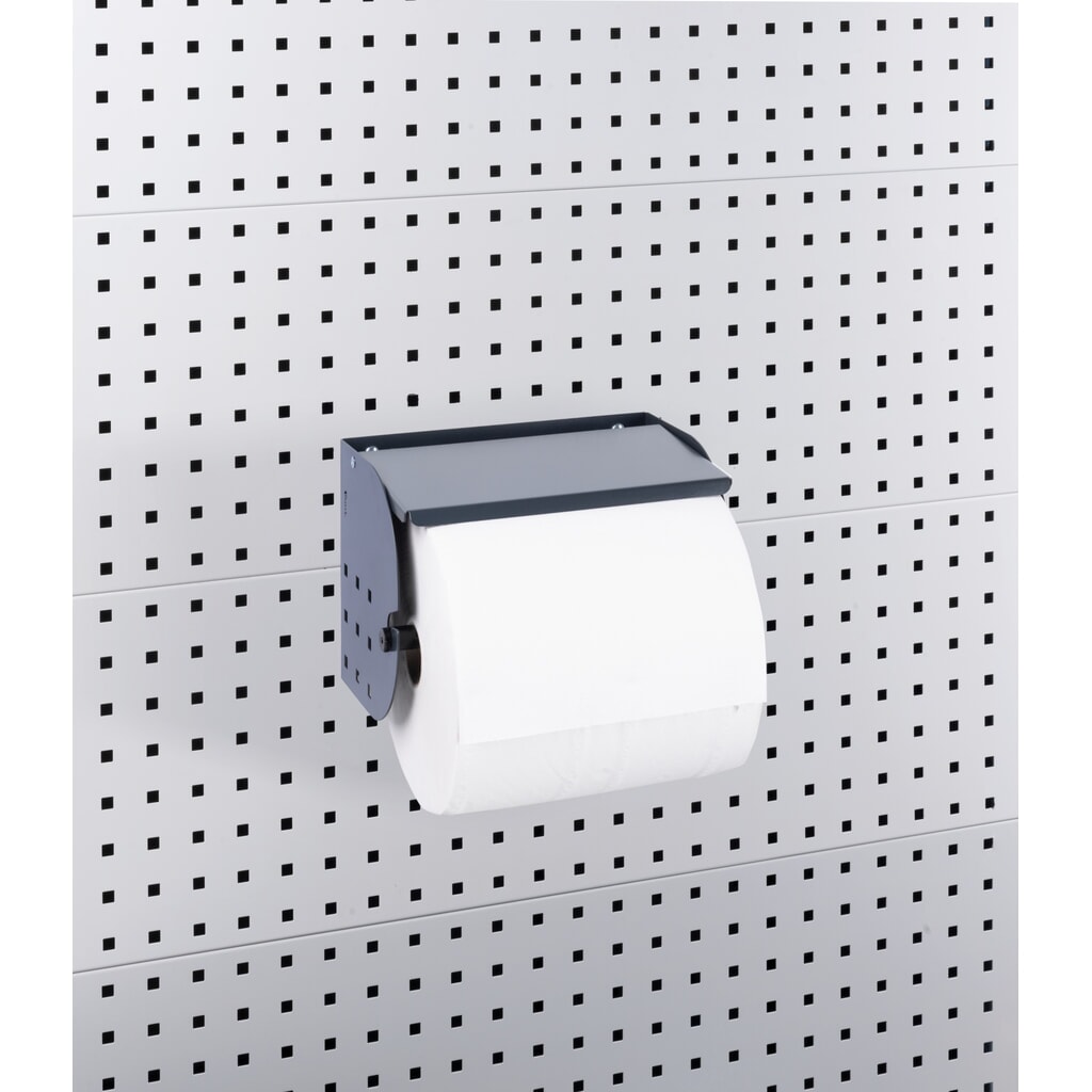 Fami Papierrollenhalter, inkl. Papierrolle Ø 240/300 mm, HxBxT 200 x 285 x 180 mm Produktabbildung: Fami Papierrollenhalter, inkl. Papierrolle Ø 240/300 mm, HxBxT 200 x 285 x 180 mm