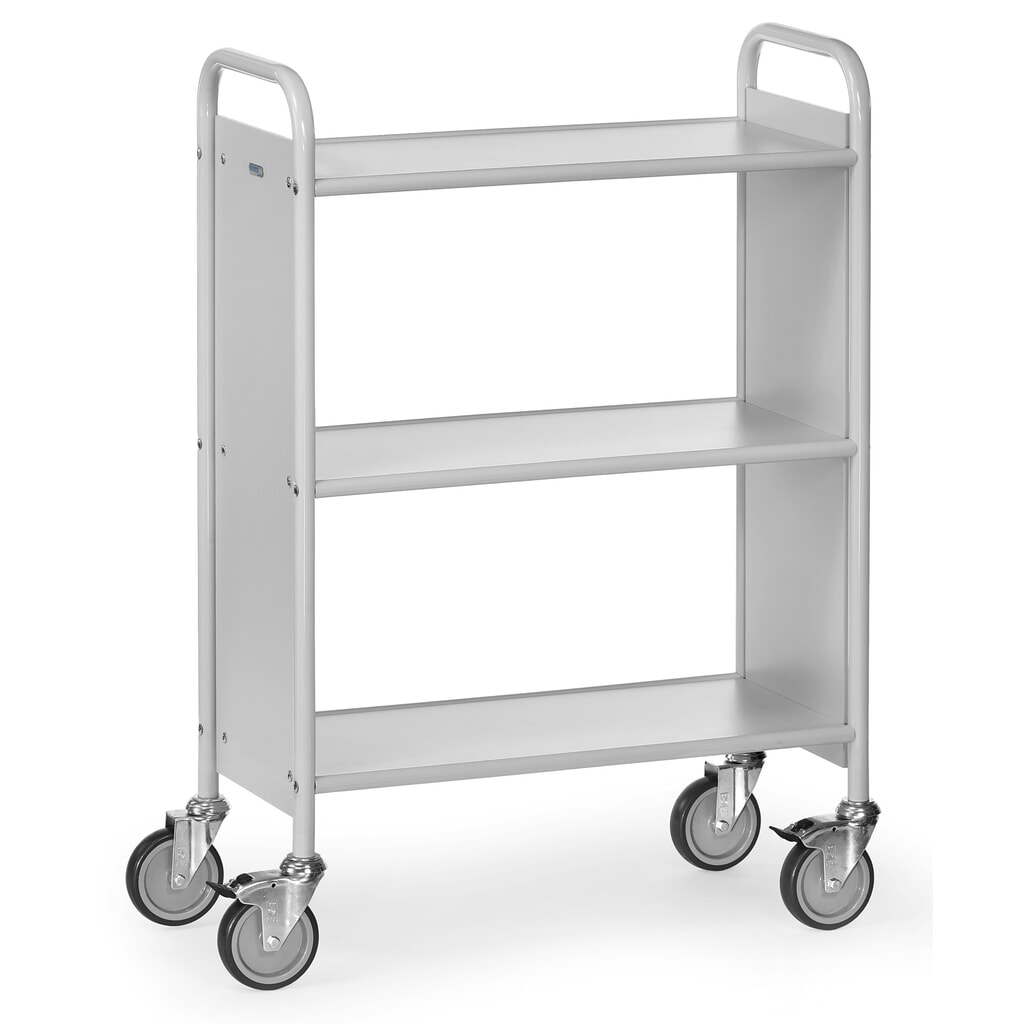 fetra® Büro- und Aktenwagen, 2 Fächer ohne Rückwand Produktabbildung: fetra® Büro- und Aktenwagen, 2 Fächer ohne Rückwand