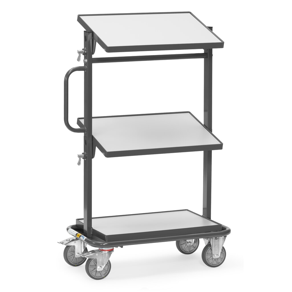 Produktabbildung: fetra® ESD-Beistellwagen mit Böden