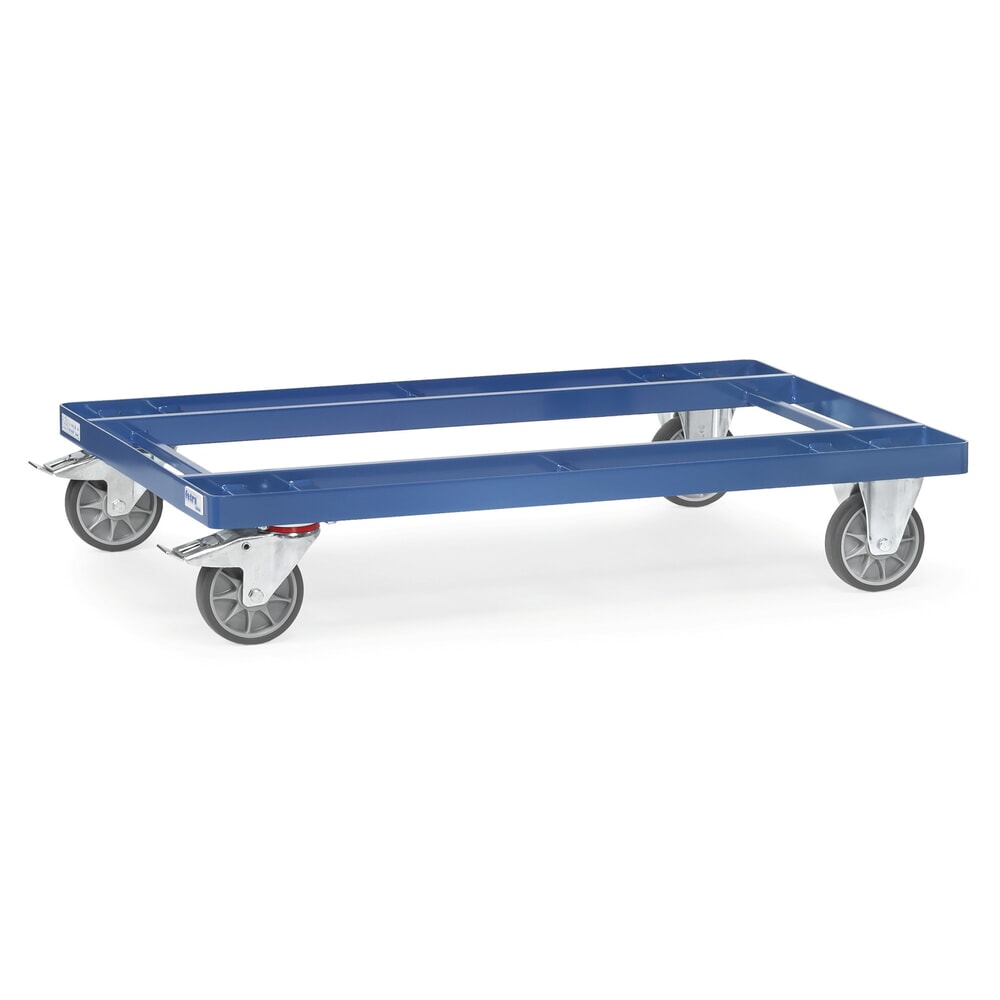Produktabbildung: fetra® Fahrgestell, TK 500 kg, für Paletten 1.200 x 800 mm, TPE-Bereifung