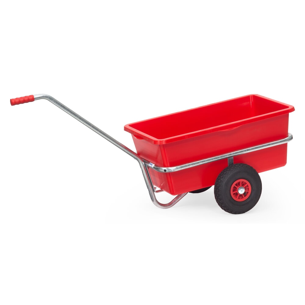 Produktabbildung Nr. 1: fetra® Leicht-Handwagen mit Kunststoffmulde, Luftbereifung, HxBxL 777 mm x 596 mm x 1.401 mm, Tragkraft 200 kg, feuerverzinkt