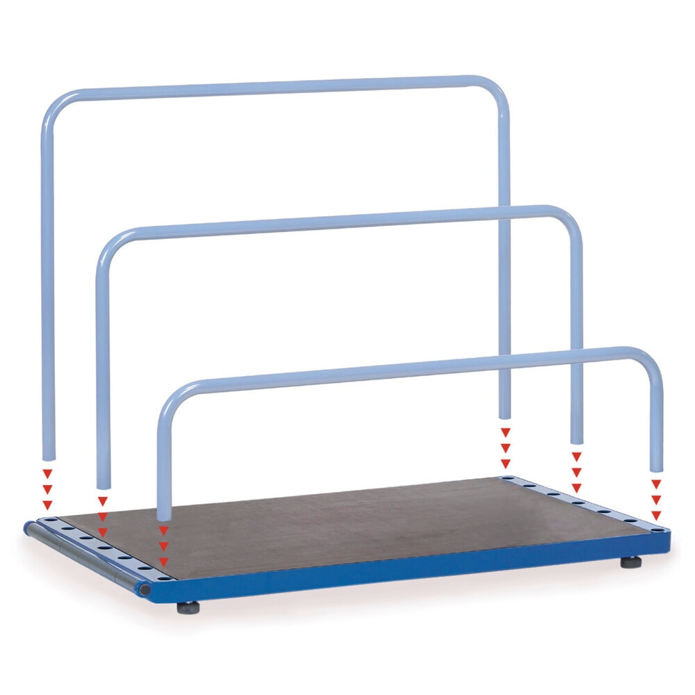 Produktabbildung Nr. 3: fetra® Plattenständer, ohne Bügel, Tragkraft 1.200 kg, Ladefläche BxT 1.600 x 800 mm