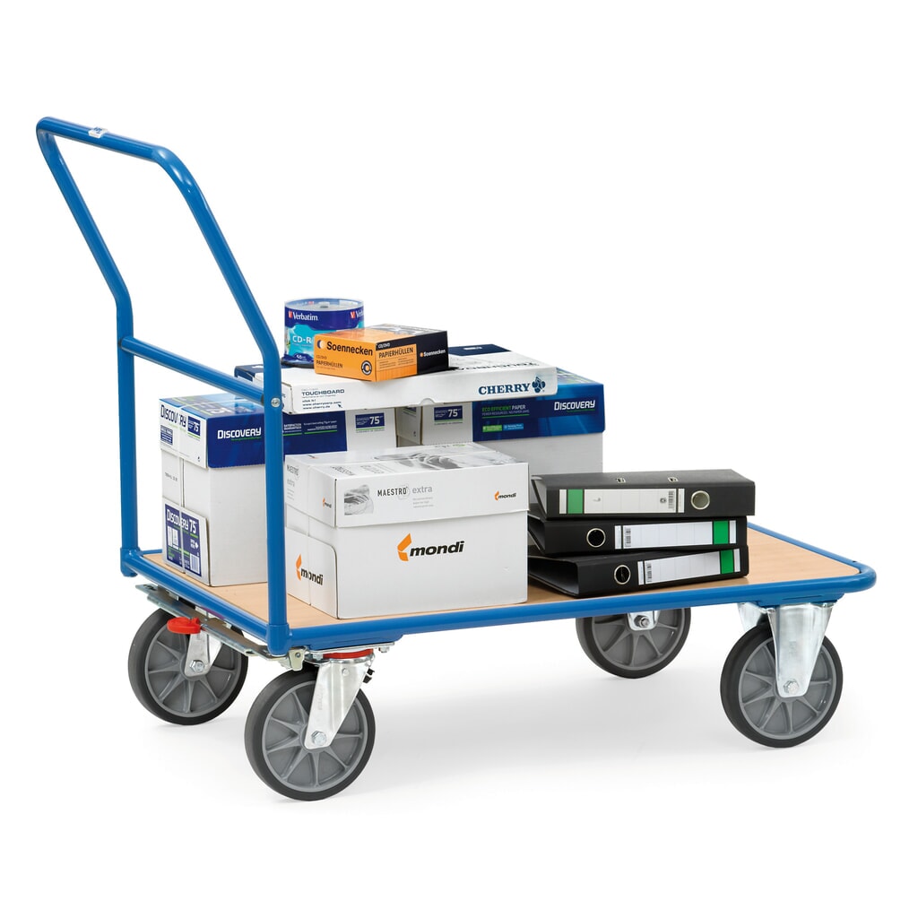 Produktabbildung Nr. 3: fetra® Plattformwagen mit Holzladefläche BxT 500 x 850 mm, TK 400 kg
