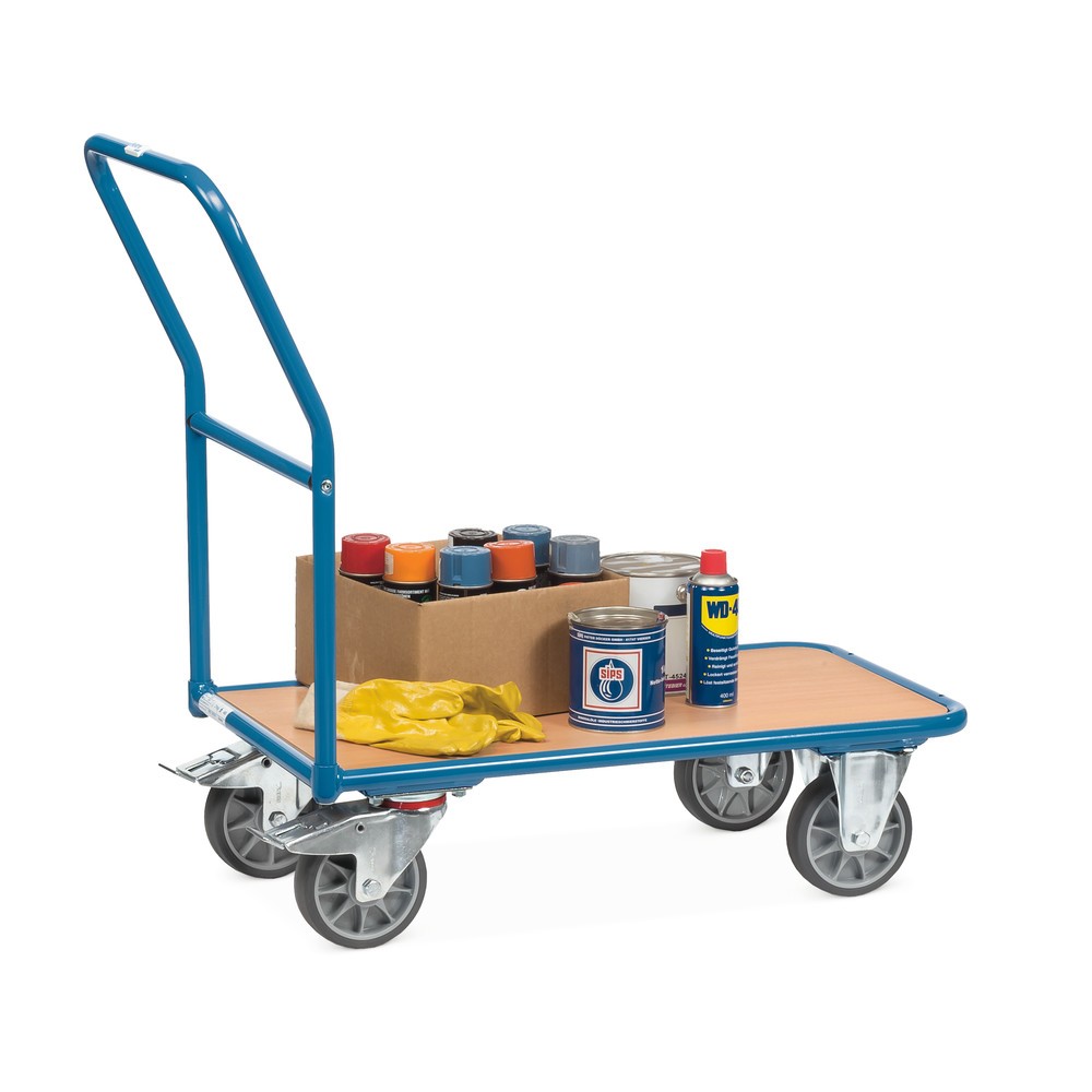 Produktabbildung Nr. 2: fetra® Plattformwagen mit Holzladefläche BxT 450 x 850 mm, TK 300 kg