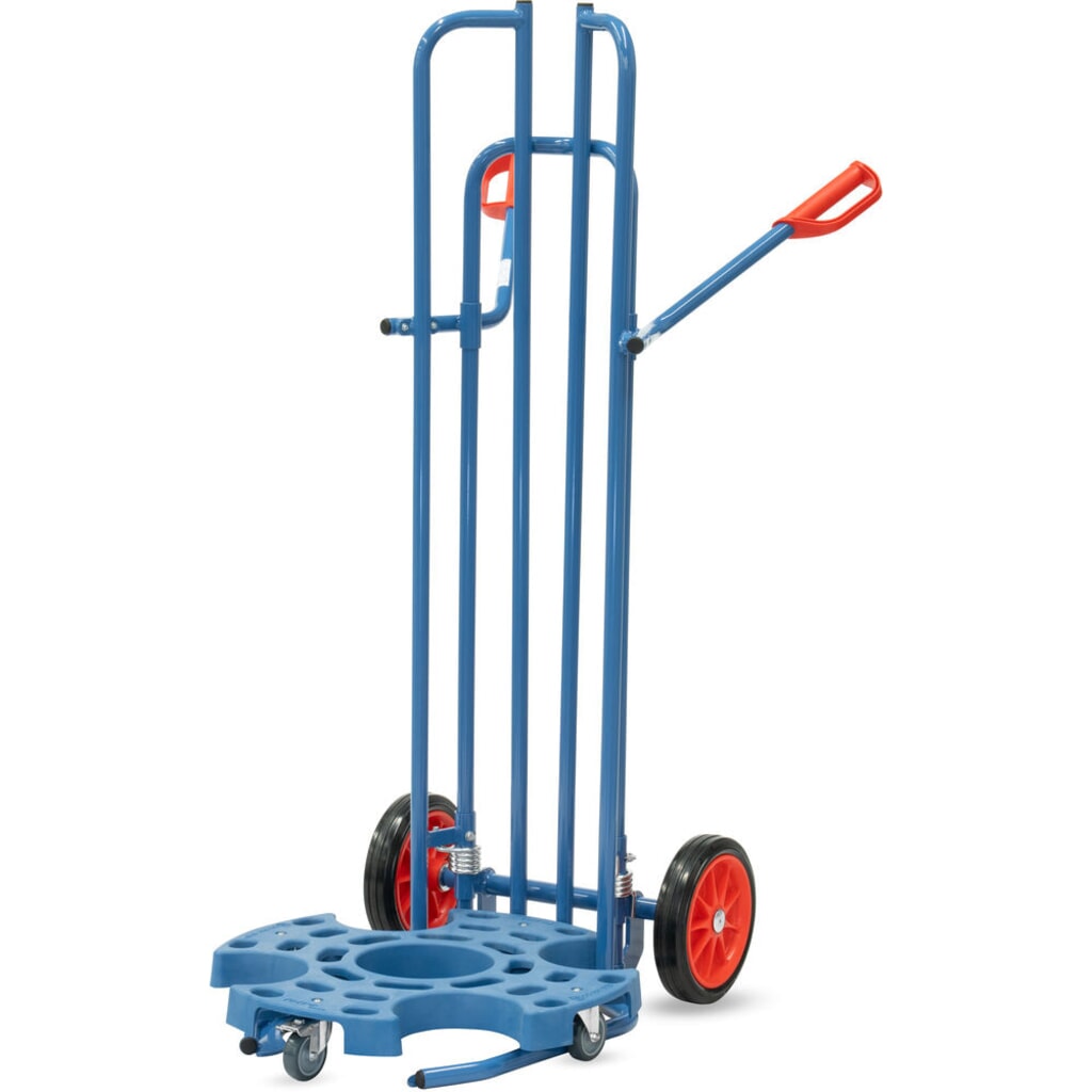 fetra® Reifenkarre aus Stahl, Tragkraft 200 kg, für 8 Reifen, Vollgummi-Bereifung Produktabbildung Nr. 5: fetra® Reifenkarre aus Stahl, Tragkraft 200 kg, für 8 Reifen, Vollgummi-Bereifung
