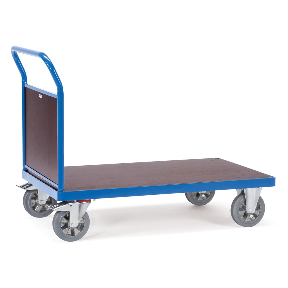 Produktabbildung: fetra® Schwerlast-Plattformwagen, mit Stirnwand, Ladefläche BxT 700 x 1.000 mm