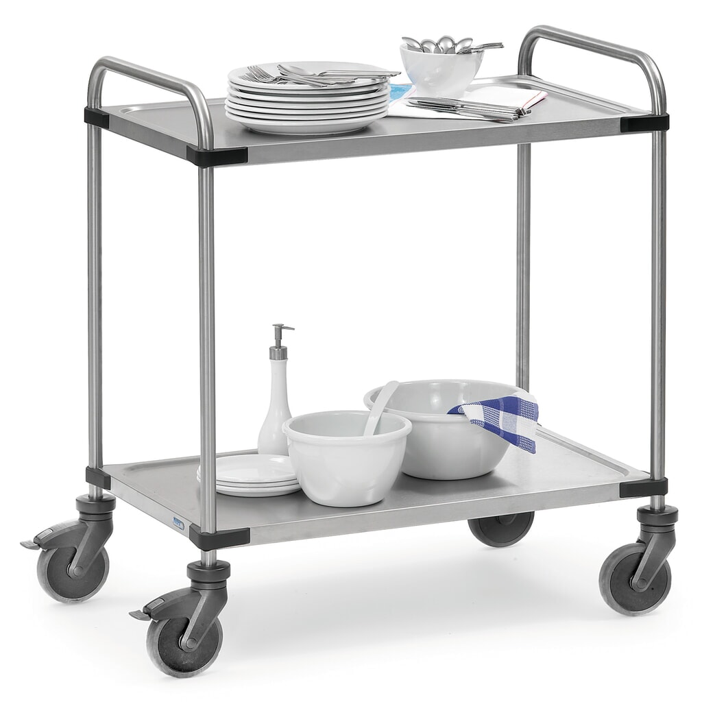 Produktabbildung Nr. 2: fetra® Tischwagen Edelstahl, HxBxT 950 x 570 x 870 mm, TK 120 kg