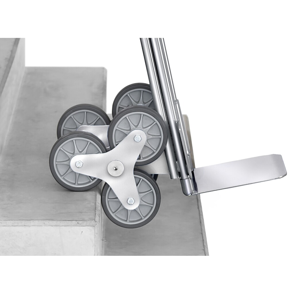 fetra® Treppenkarre, 3-armiger Radstern, Tragkraft 200 kg, Schaufel BxT 480 x 300 mm, Aluminium Produktabbildung Nr. 3: fetra® Treppenkarre, 3-armiger Radstern, Tragkraft 200 kg, Schaufel BxT 480 x 300 mm, Aluminium