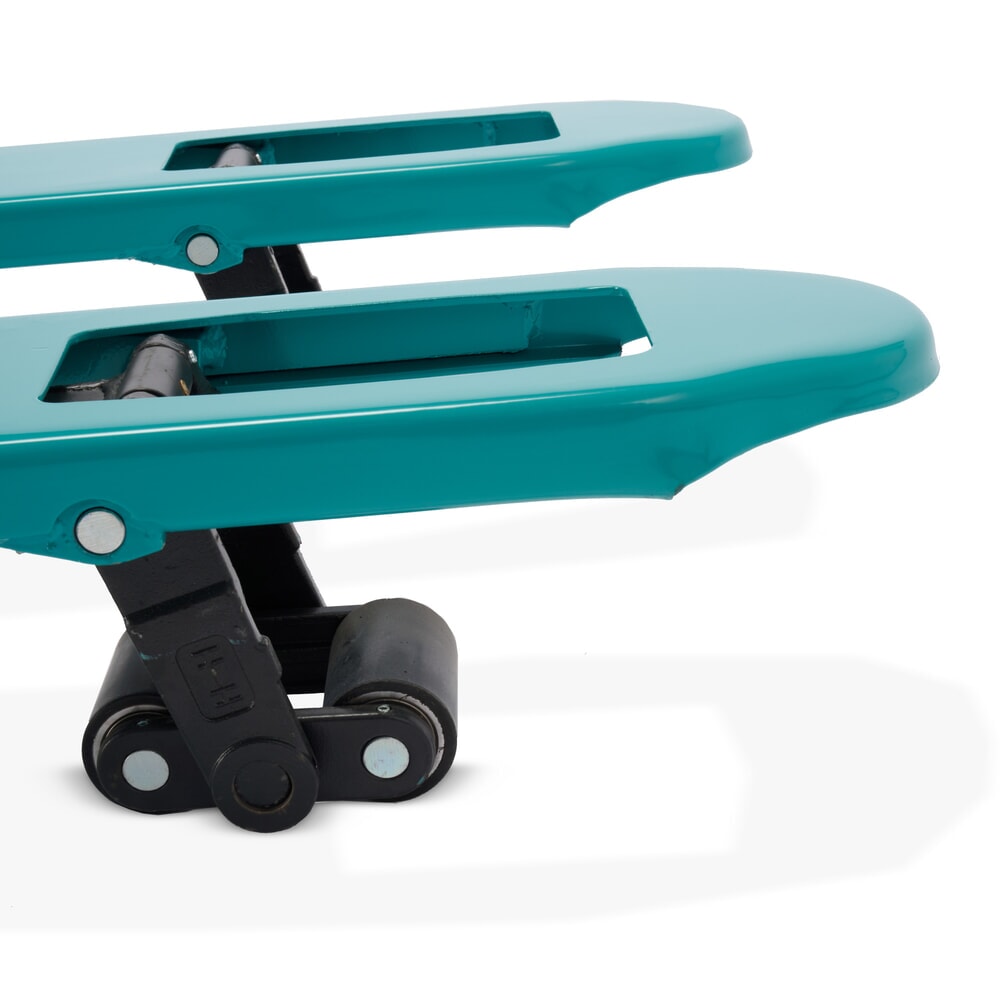 Produktabbildung Nr. 6: Flach-Handhubwagen Ameise® PTM 1.5 Low, Tragfähigkeit 1.500 kg, Gabellänge 1.150 mm, Vollgummi/Polyurethan, Tandemrollen