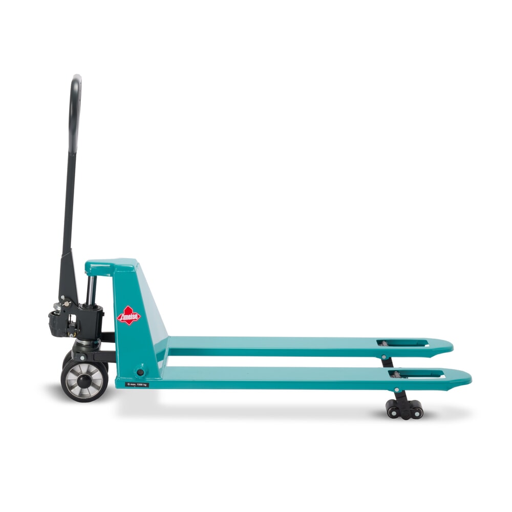Produktabbildung Nr. 10: Flach-Handhubwagen Ameise® PTM 1.5 Low, Tragfähigkeit 1.500 kg, Gabellänge 1.150 mm, Vollgummi/Polyurethan, Tandemrollen