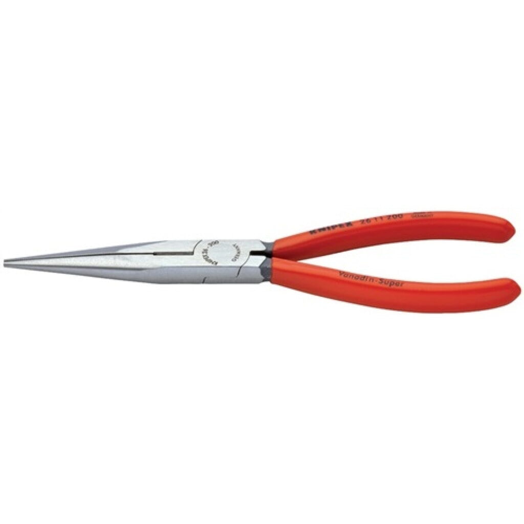 Knipex Flachrundzange L.200mm pol.ger.Ku.-Überzug Produktabbildung: Knipex Flachrundzange L.200mm pol.ger.Ku.-Überzug