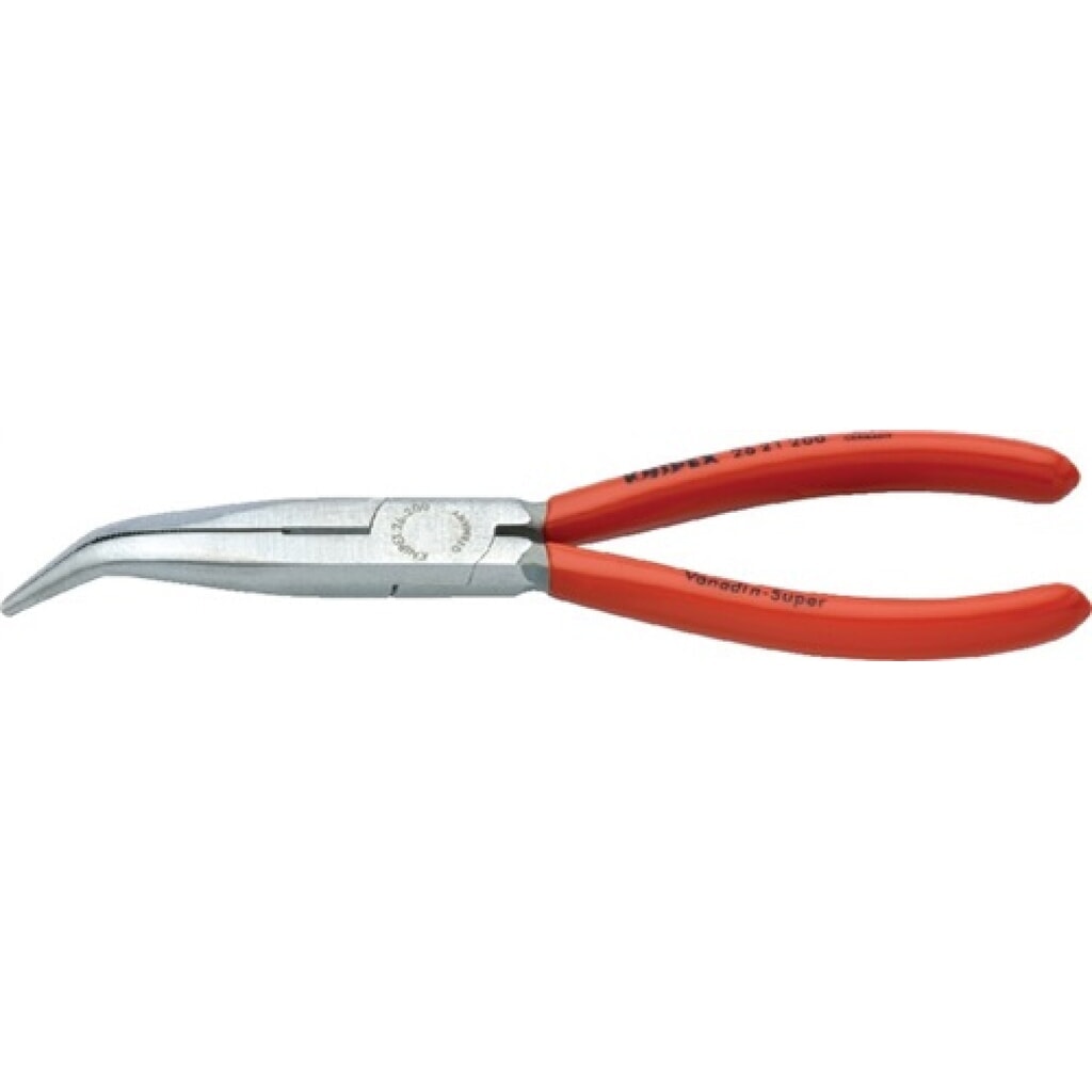 Knipex Flachrundzange L.200mm pol.40Grad gew.Ku.-Überzug Produktabbildung: Knipex Flachrundzange L.200mm pol.40Grad gew.Ku.-Überzug