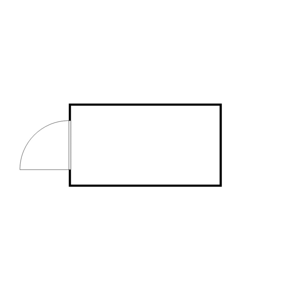 Produktabbildung Nr. 2: FLADAFI® Materialcontainer, verzinkt, zerlegt, 8 m², ohne Boden, HxBxT 2.115 x 4.050 x 2.170 mm, Einzelflügeltür, mittig in Stirnseite