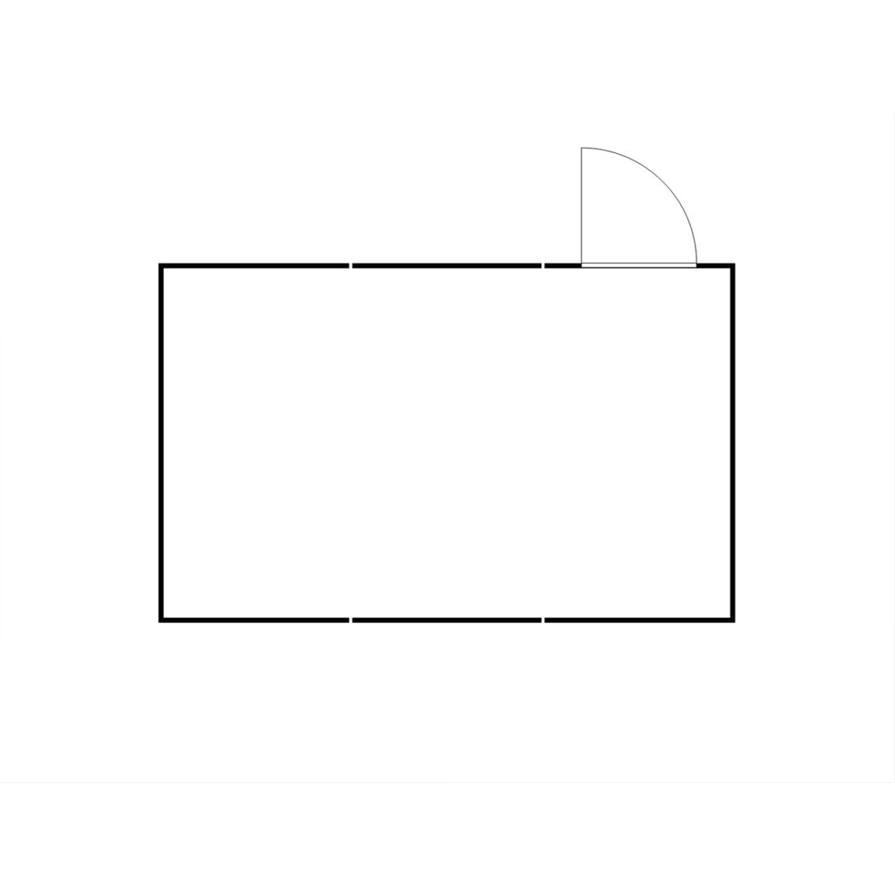 Produktabbildung Nr. 2: FLADAFI® Materialcontainer-Kombination, isoliert, 25 m², mit Holzfussboden, HxBxT 2.405 x 4.050 x 6.520 mm, Einzelflügeltür, mittig im Modul
