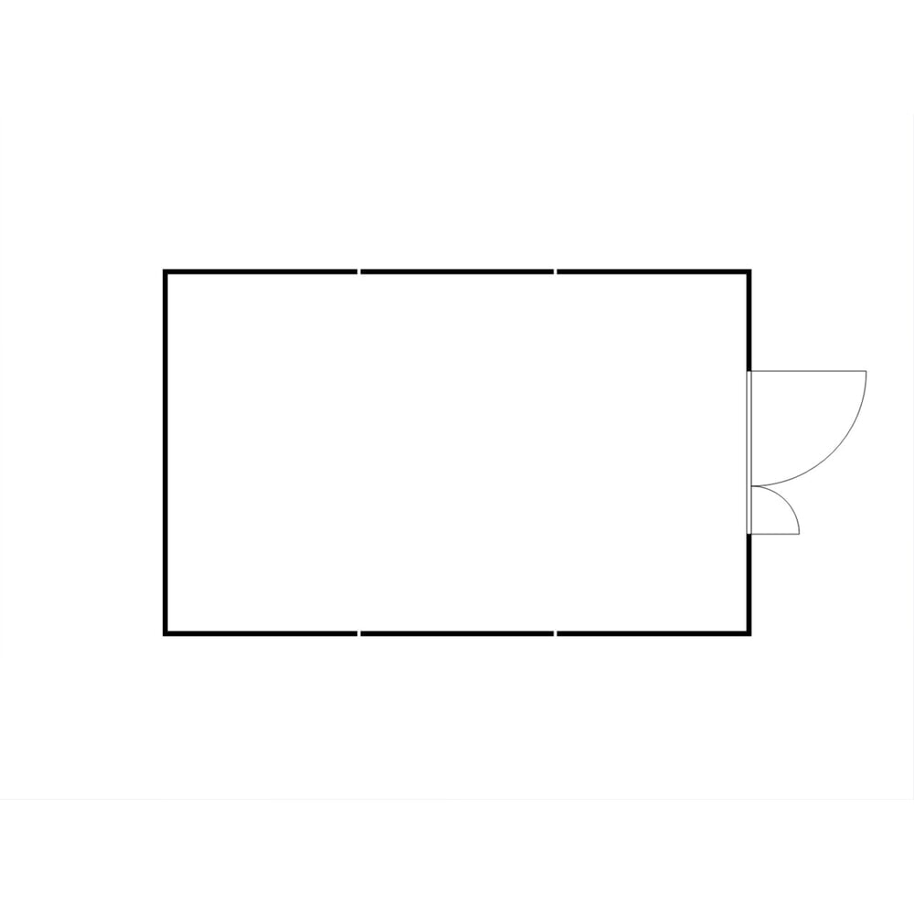 Produktabbildung Nr. 2: SAFE Tank Gefahrstoffcontainer Kombination, 3500 PLG/ALG, isoliert, vormontiert, kunststoffbeschichtet RAL 9002, Masse aussen 4350x6520x2510 mm, Doppelflügeltür (asymmetrische Teilung), mittig in Stirnseite, Lagerfläche 24 m²