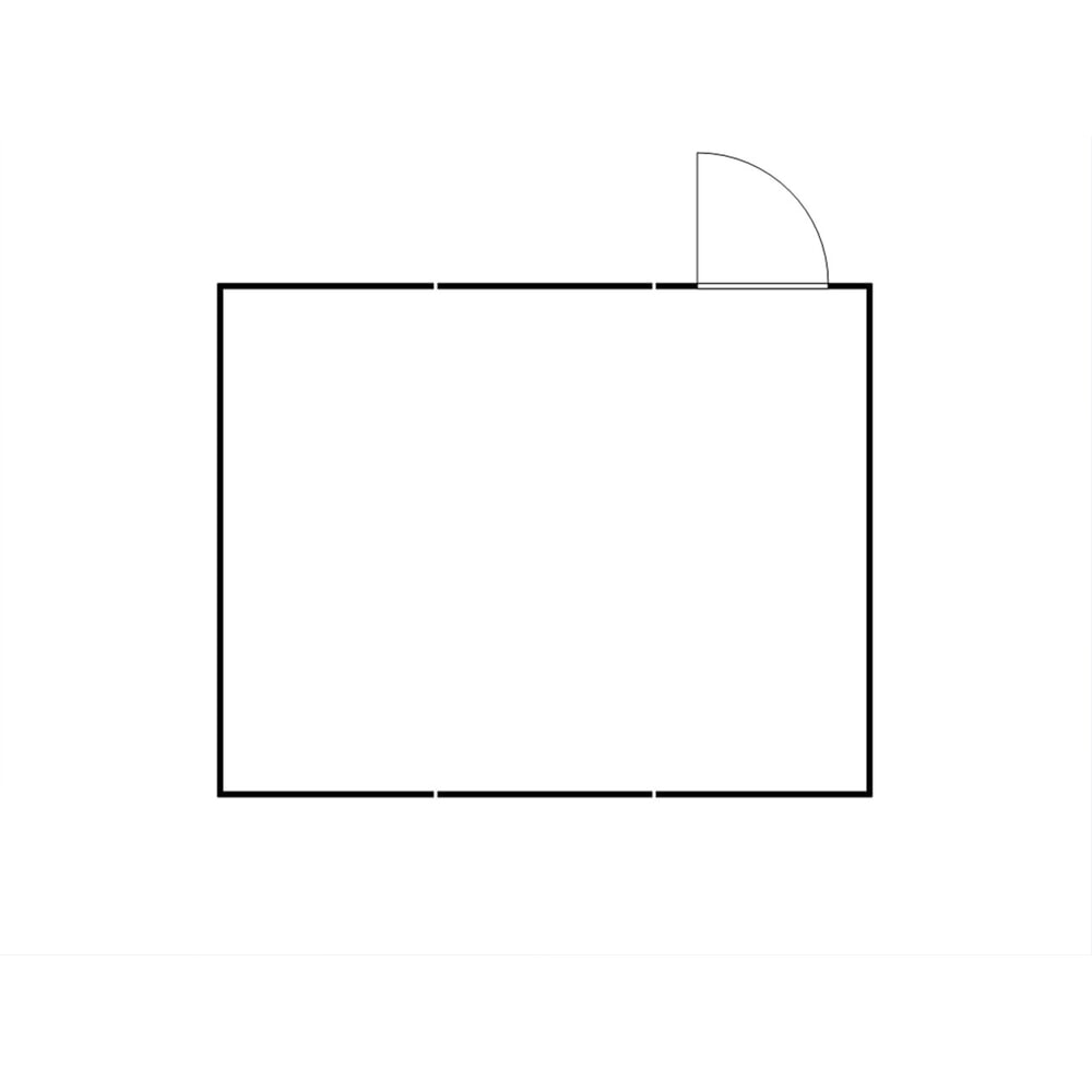 Produktabbildung Nr. 2: FLADAFI® Materialcontainer-Kombination, zerlegt, 32 m², mit Holzfussboden, HxBxT 2.150 x 5.080 x 6.520 mm, Einzelflügeltür, mittig im Modul