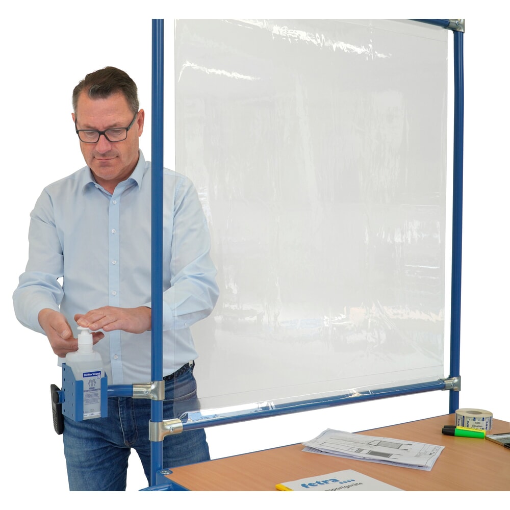 Produktabbildung Nr. 3: fetra® Tischwagen mit Infektionsschutzausstattung