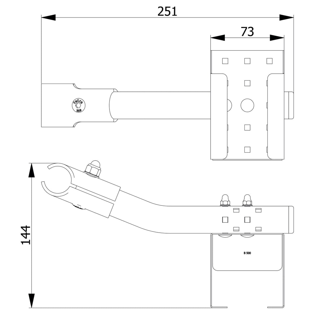 Flaschenhalterung für fetra® Wagen, Stellfläche BxT: 70 x 71 mm Produktabbildung Nr. 6: Flaschenhalterung für fetra® Wagen, Stellfläche BxT: 70 x 71 mm