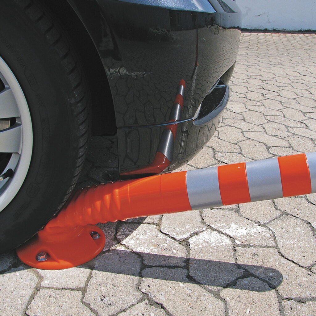 Flexible Sperrpfosten, Ø 80 mm, Höhe 300 mm, orange Produktabbildung Nr. 3: Flexible Sperrpfosten, Ø 80 mm, Höhe 300 mm, orange