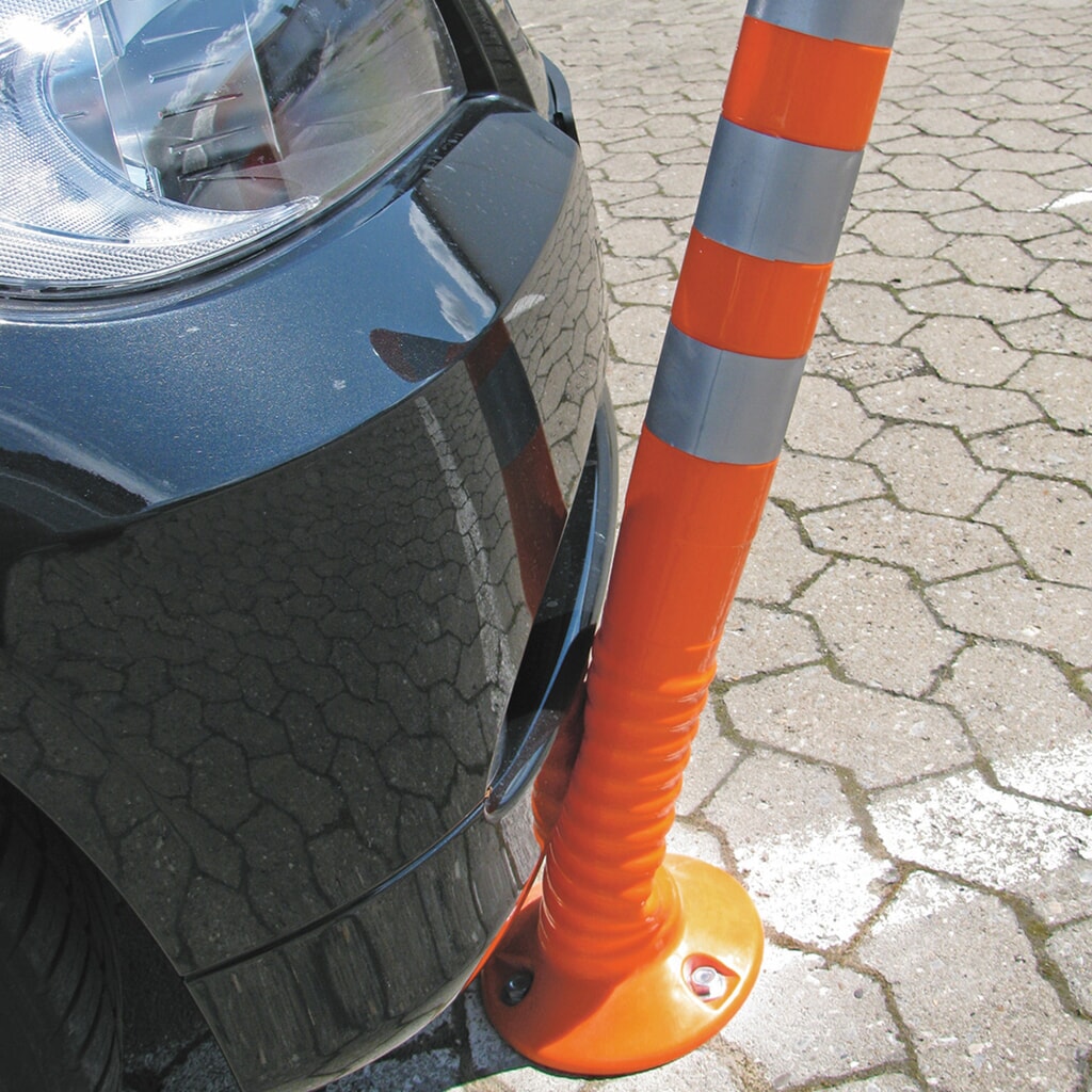 Flexible Sperrpfosten, Ø 80 mm, Höhe 300 mm, orange Produktabbildung Nr. 6: Flexible Sperrpfosten, Ø 80 mm, Höhe 300 mm, orange