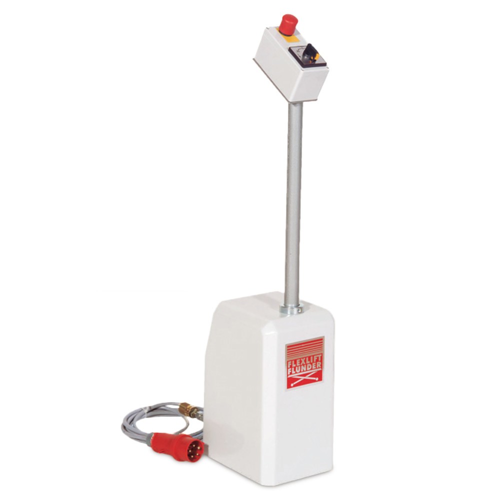 Produktabbildung Nr. 3: FLEXLIFT Flach-Scheren-Hubtisch, E-förmig, TK 600 kg, Plattform à 1.300 x 1.150 mm, 230 V