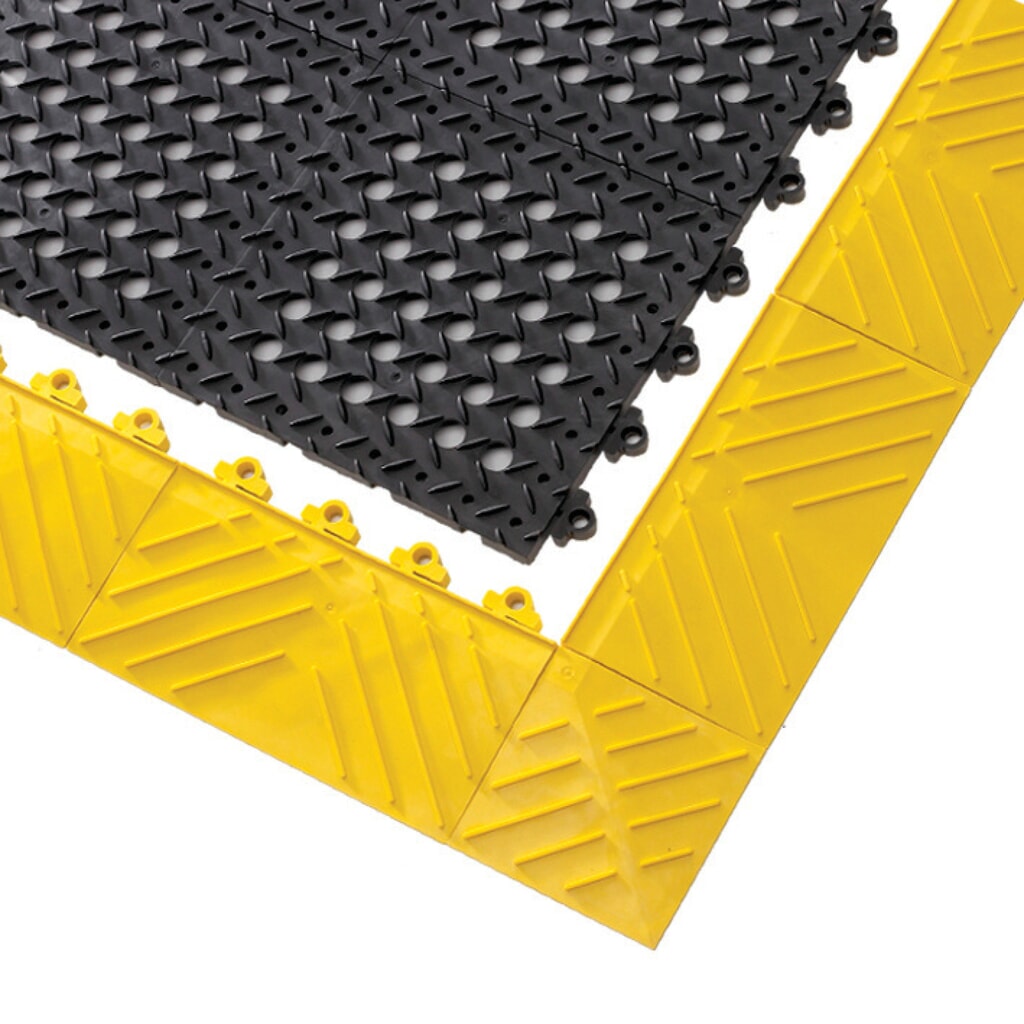 Fliese für NoTrax Bodenplatten-Stecksystem, PVC, gelocht, BxL 305 x 305 mm, schwarz Produktabbildung Nr. 5: Fliese für NoTrax Bodenplatten-Stecksystem, PVC, gelocht, BxL 305 x 305 mm, schwarz