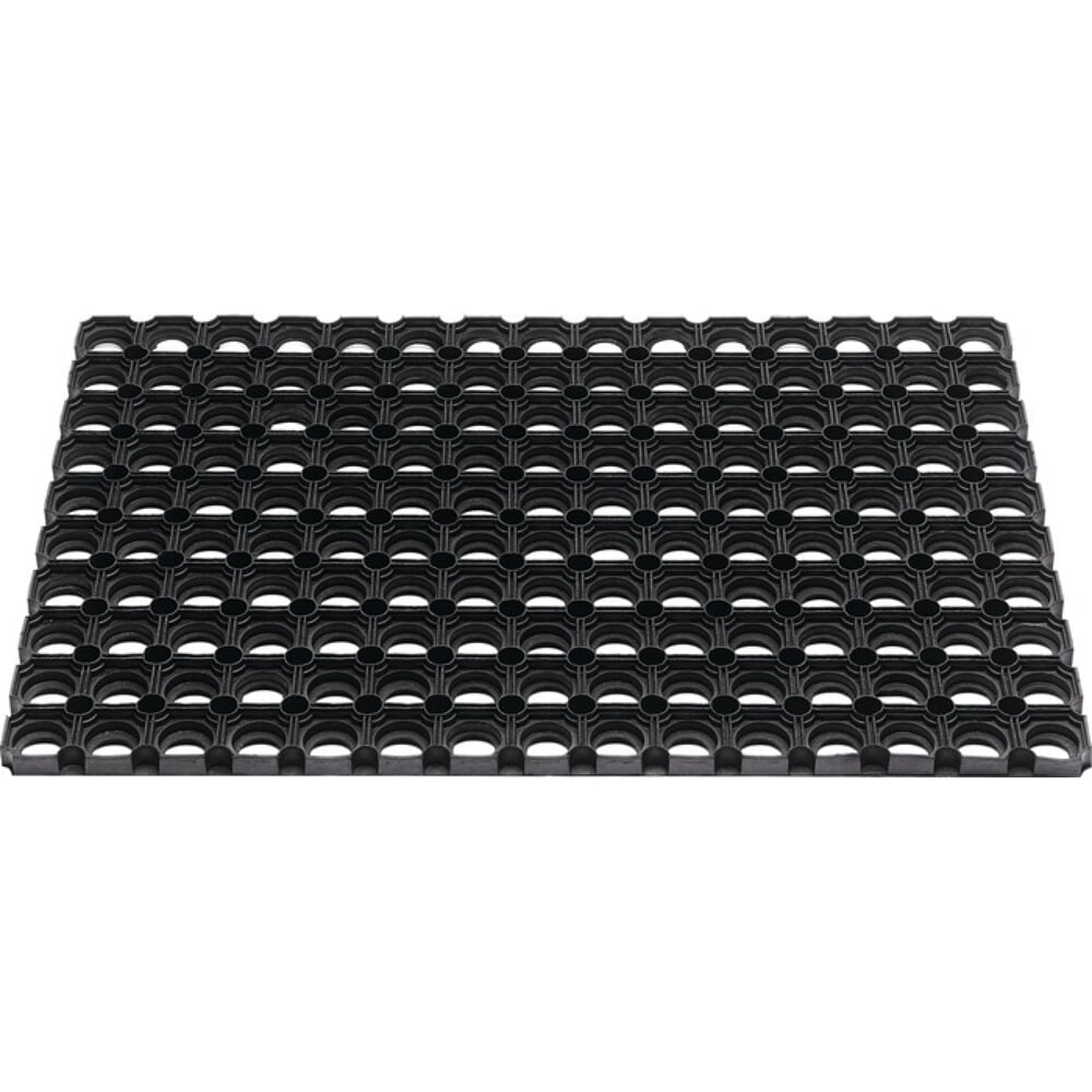 Produktabbildung: Fussmatte offene Ringe, L400xB600xS22mm, schwarz Gummi