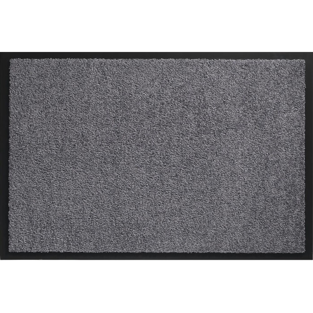 Produktabbildung: Fussmatte waschbar, L600xB900xS8mm, grau Polyamid