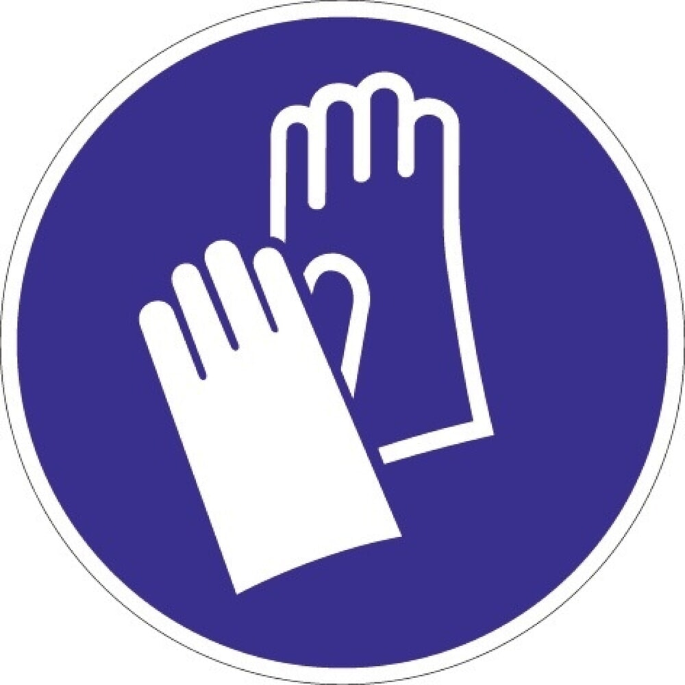 Produktabbildung: Gebotszeichen ASR A1.3/DIN EN ISO 7010, Kunststoff, Handschutz benutzen
